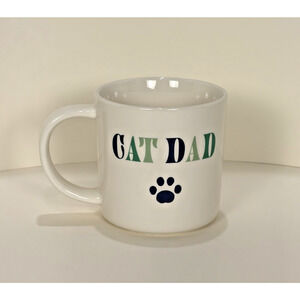 Target Discontinued Parker Lane Stoneware Cat Dad 16oz Coffee Cup Mug